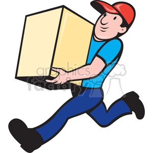worker holding box