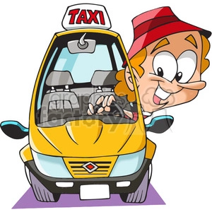 taxi driver cartoon