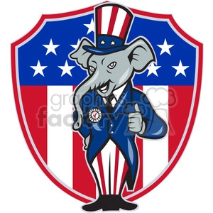 elephant republican giving thumbs up