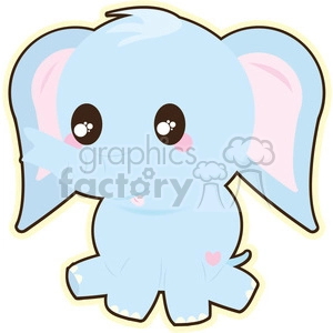 cartoon Elephant illustration clip art image