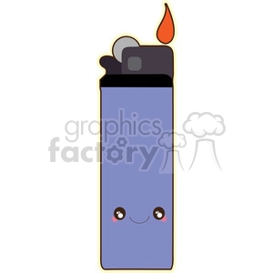 Lighter cartoon character vector clip art image
