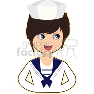 Sailor cartoon character vector image