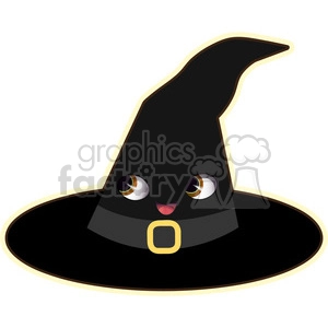 Halloween Witch Hat cartoon character vector image