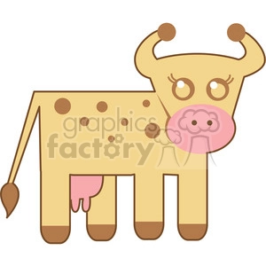 Cow vector image RF clip art