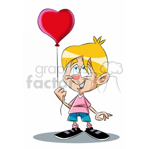 bryce the cartoon character holding heart balloon