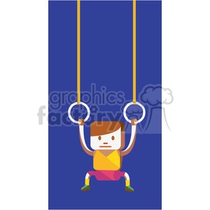 gymnastics sports character illustration