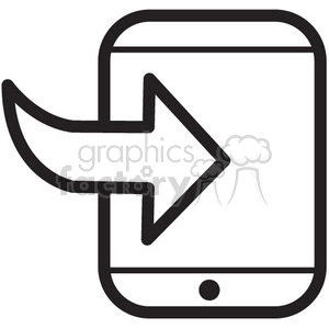 import to iphone vector icon