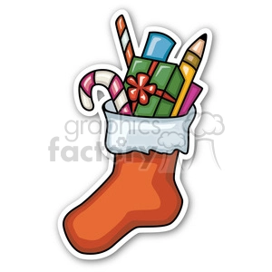 christmas stocking v2 sticker