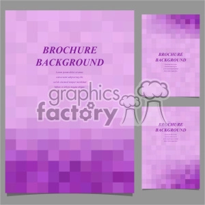 vector letter brochure template set 040
