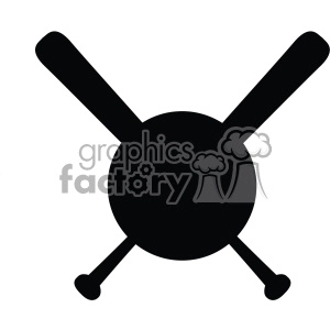 baseball bat monogram symbol svg cut file vector