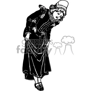 Lady Showing Shoes 1900s sexy vintage 1900 vector art GF