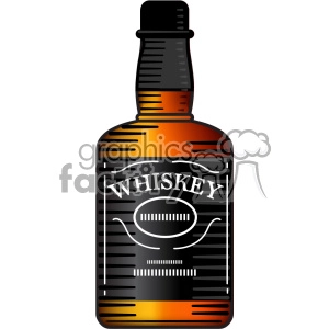 vector whiskey bottle image