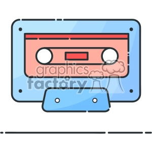cassette vector flat icon design