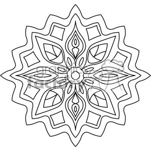 mandala geometric vector design 013
