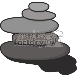 Balancing stones clip art vector images