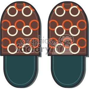 Slippers vector clip art images