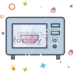 Microwave vector clip art images