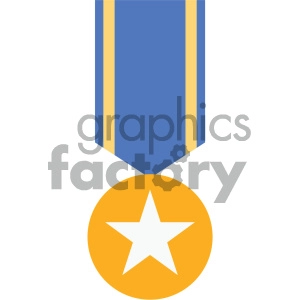 ribbon award medal vector icon