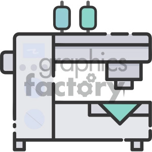 sewing machine vector royalty free icon art