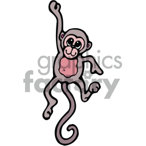 cartoon monkey hanging around