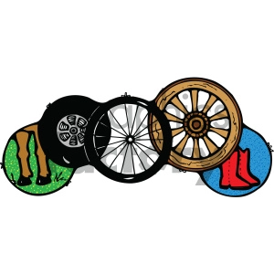 collection of wheels art