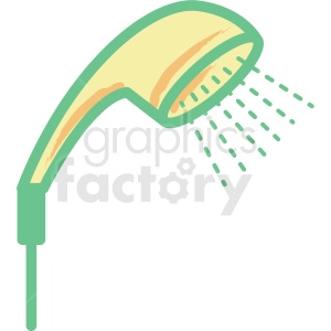 hand shower flat vector icon