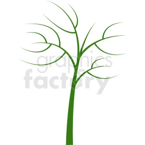green tree design without leaves