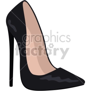 womans black high heels
