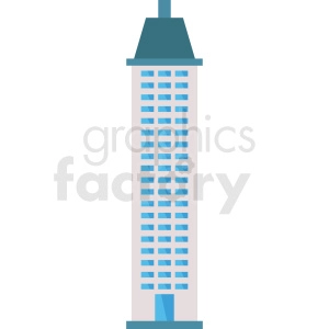 skyscraper building vector icon