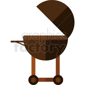 vector open grill flat icon design no background