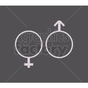 gender icons on dark background