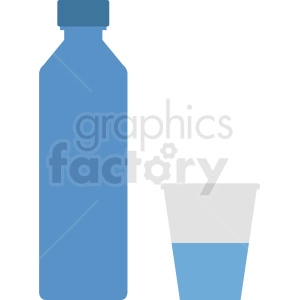 water container with cup vector clipart