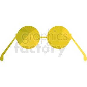 yellow sunglasses vector clipart
