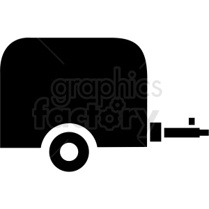 vector small cargo trailer icon clipart