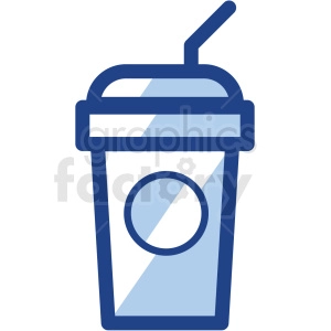 ice coffee cup no background vector icons