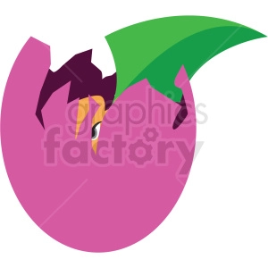 dragon hatching game vector icon clipart