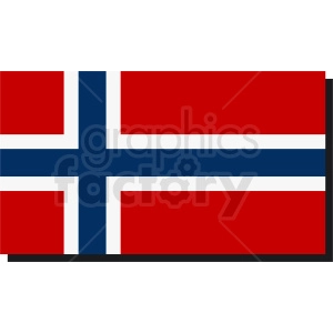 Norway flag vector icon