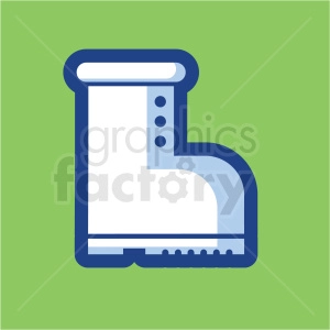 boot vector icon on green background