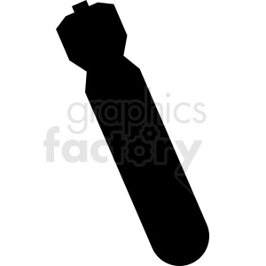 missile vector clipart on square background