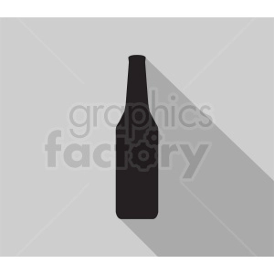 bottle silhouette clipart on gray background