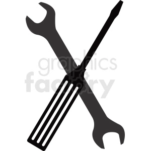 screwdriver wrench vecor clipart