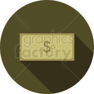 money vector icon on circle background
