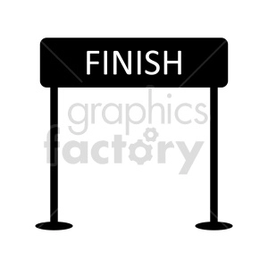 finish sign vector graphic
