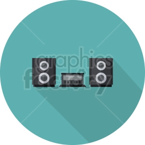 stereo vector icon graphic clipart 3