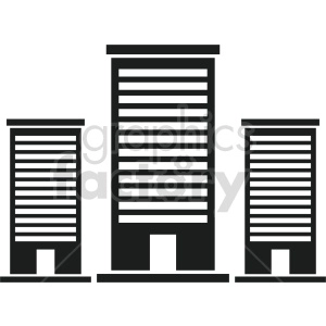office building vector clipart 4
