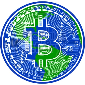 bitcoin vector graphic