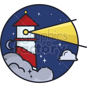 Lighthouse vector clipart icon