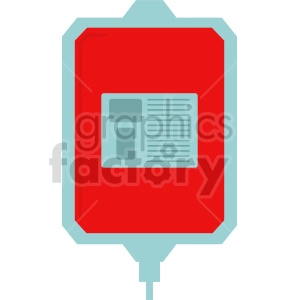 blood iv bag vector icon graphic clipart 2
