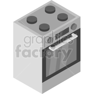 isometric oven vector icon clipart 7
