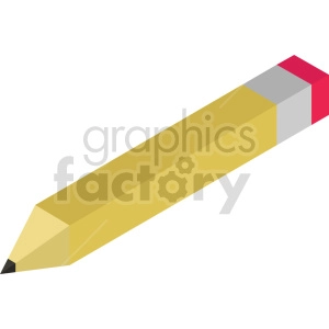 isometric 8bit pencil vector icon clipart